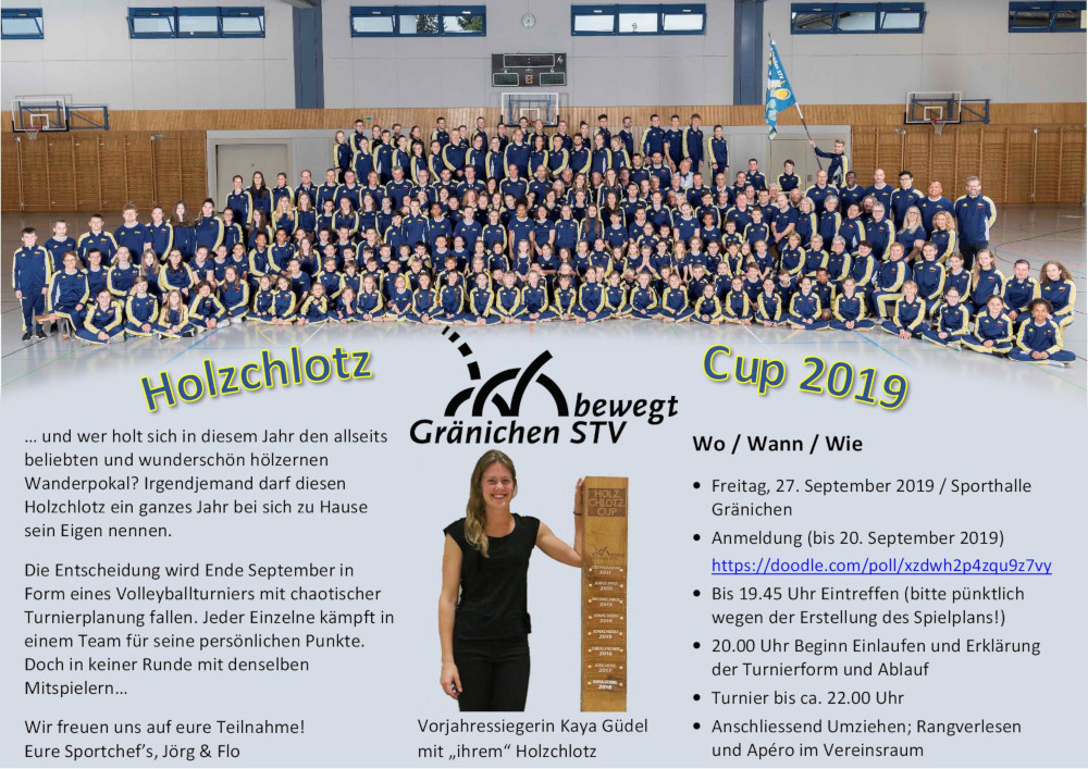 Einladung Holzchlotz Cup 2019